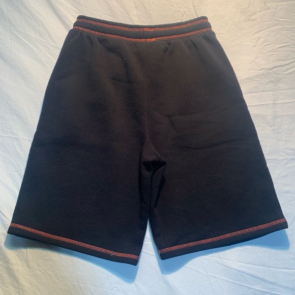 💛 Deadpool Mad Engine Men’s Black & Red Fleece Shorts Size S - Picture 2 of 9